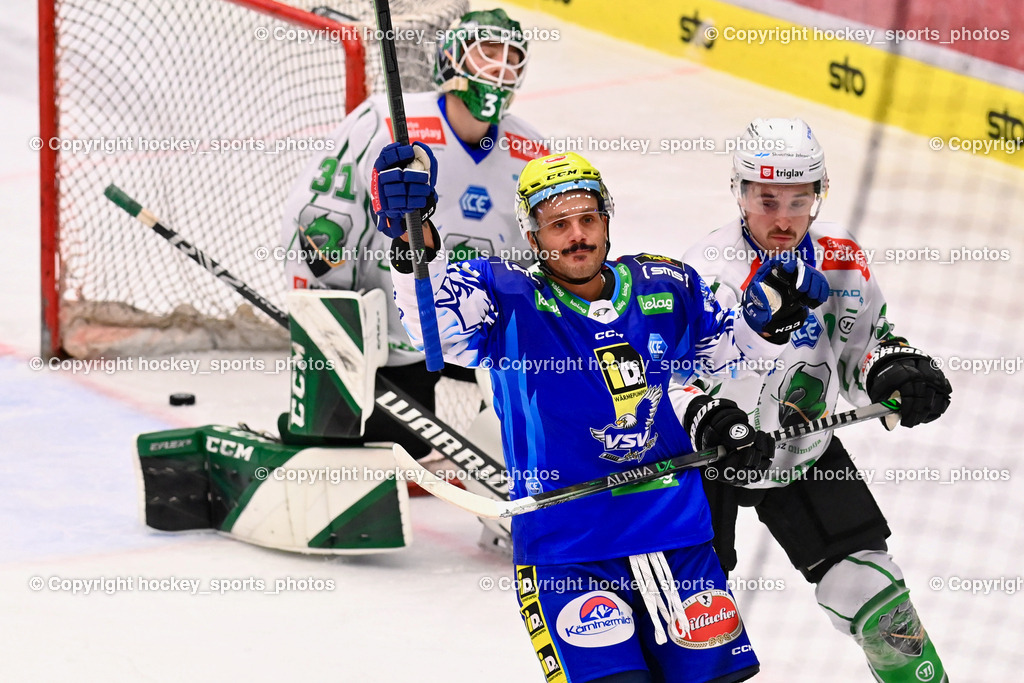 EC IDM Wärmepumpen VSV vs. HKSZ Olimpija 6.11.2022 | #88 Luciani Anthony Jubel, #32 Neill CARL WATSON, #31 Morrone Anthony, Tor EC VSV, 