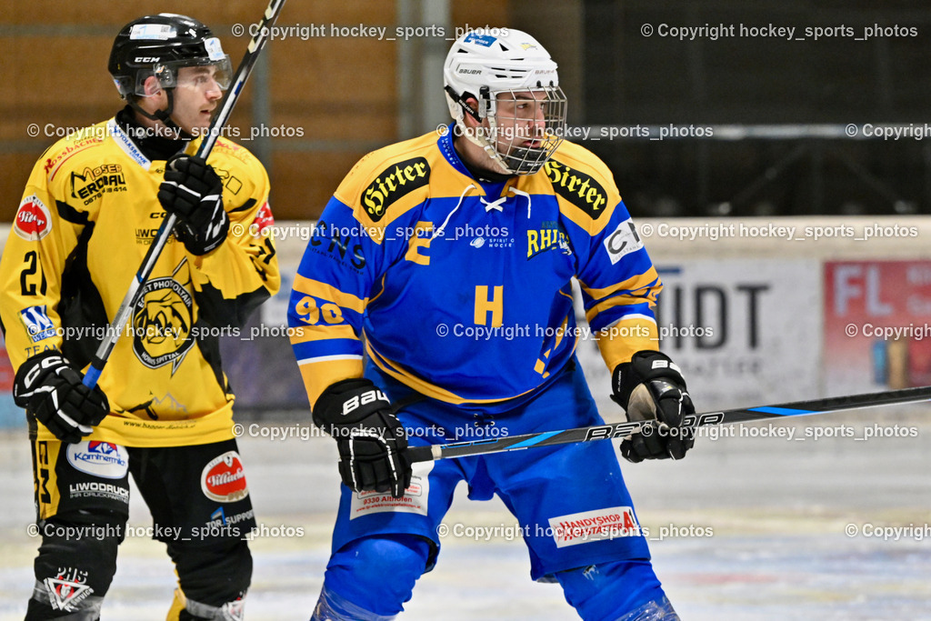 EC MET PHOTOVOLTAIK HORNETS SPITTAL vs. EHC Althofen  | #21 Steiner Kevin EC Hornets Spittal, #96 Kronlechner Christoph 1. EHC ALTHOFEN, EC MET PHOTOVOLTAIK HORNETS SPITTAL vs. EHC Althofen , EC MET PHOTOVOLTAIK HORNETS SPITTAL vs. EHC Althofen  am 25.01.2025 in Villach (Stadthalle Villach), Austria, (Photo by Bernd Stefan)