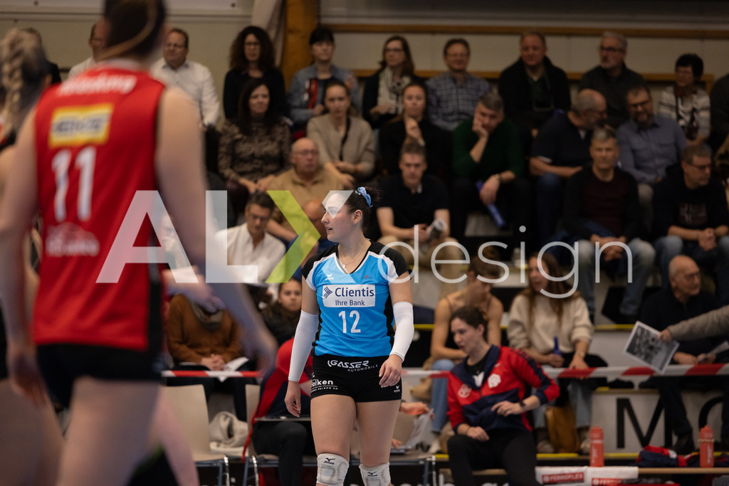Volleyball I Frauen I Saison 2025-2026 I Volleyball NLA | Women I 1/2 Finals I  VC Kanti Schaffhausen - Sm'Aesch Pfeffingen I 18.03.2026 | 12 Isabella Loffreda (CH) (VC Kanti Schaffhausen) – Libera - Realisiert mit Pictrs.com