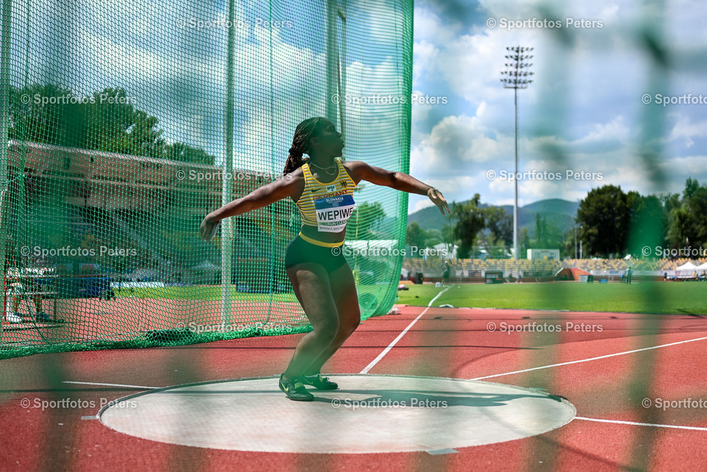 U18 EM - Tag 4_36 | European Athletics U18 Championships am 21.07.2024 in Banska Brystica; Diskuswurf, Nadjela Wepiwé. Foto: Kai Peters - Realisiert mit Pictrs.com