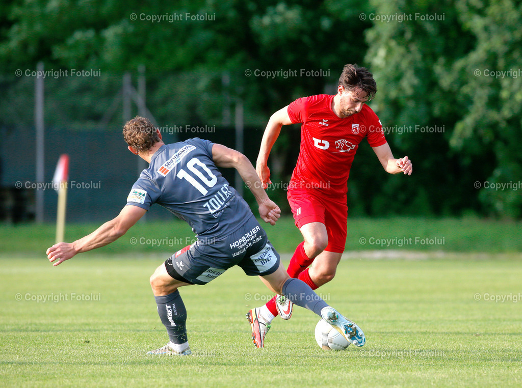 A_LUI_23052025_10 | SPORT FUSSBALL REGIONALLIGA MITTE ASKOE OEDT-UNION GURTEN 23.0.2025 IM BILD: GASPER KORITNIK (OEDT) UND JAKOB KREUZER (GURTEN) FOTO:FOTOLUI