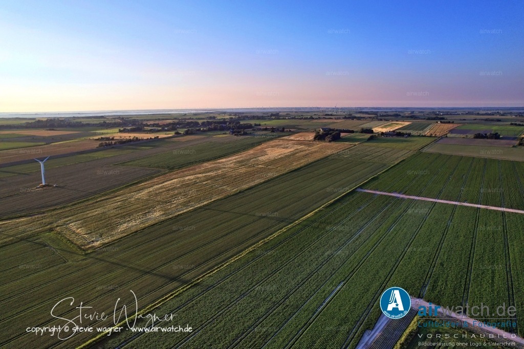 Luftbild Nordstrand, LangerDeich, Dreisprung, An de Wehl, Evensbüller Chaussee, Husumer Bucht | Luftbild Nordstrand, LangerDeich, Dreisprung, An de Wehl, Evensbüller Chaussee, Husumer Bucht