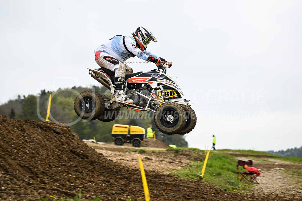 Motocross Schlatt bei Winterthur - 30. April 2023 | #88 Beeler Fabian aus Kloten (CH) auf W Tec KTM in der Kategorie Quad am Motocross Schlatt bei Winterthur, 30. April 2023. 
Instagram: @mx_schlatt | @mc_wila | @sam_schweiz
Bild: Sportfotografie Markus Aeschimann | www.markus-aeschimann.ch - Realisiert mit Pictrs.com