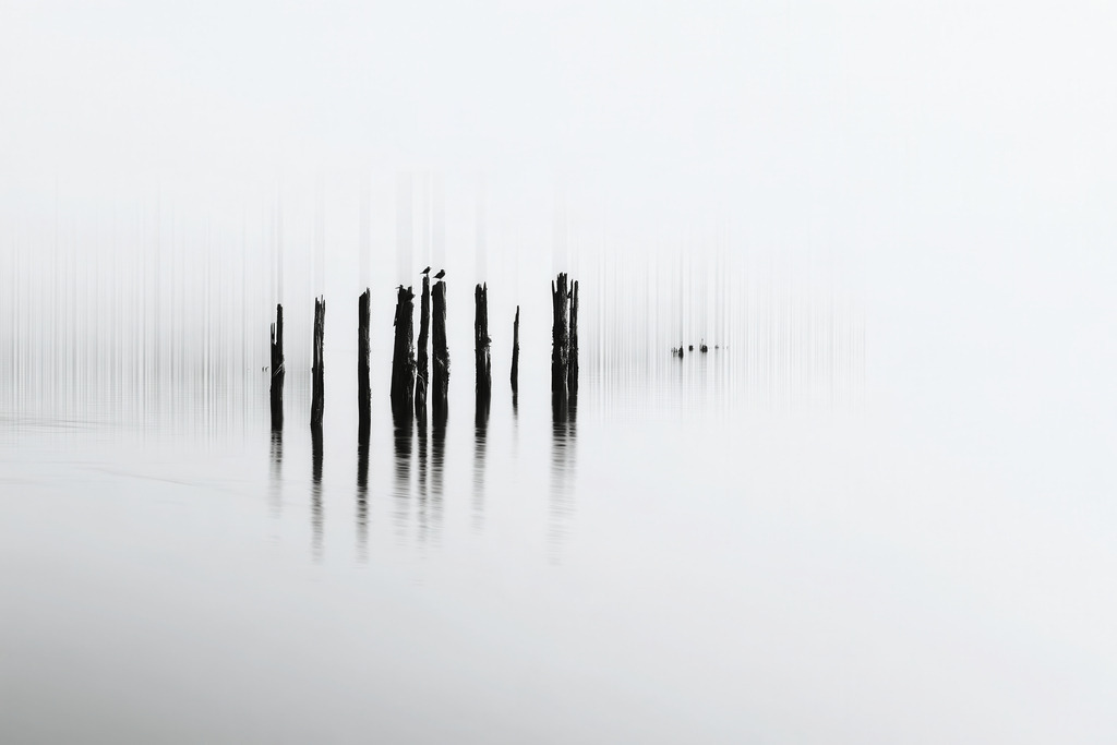 KI00344 | Mit moderner KI‑generiertes schwarz-weiß Artwork, sorgfältig manuell für den Druck optimiert.