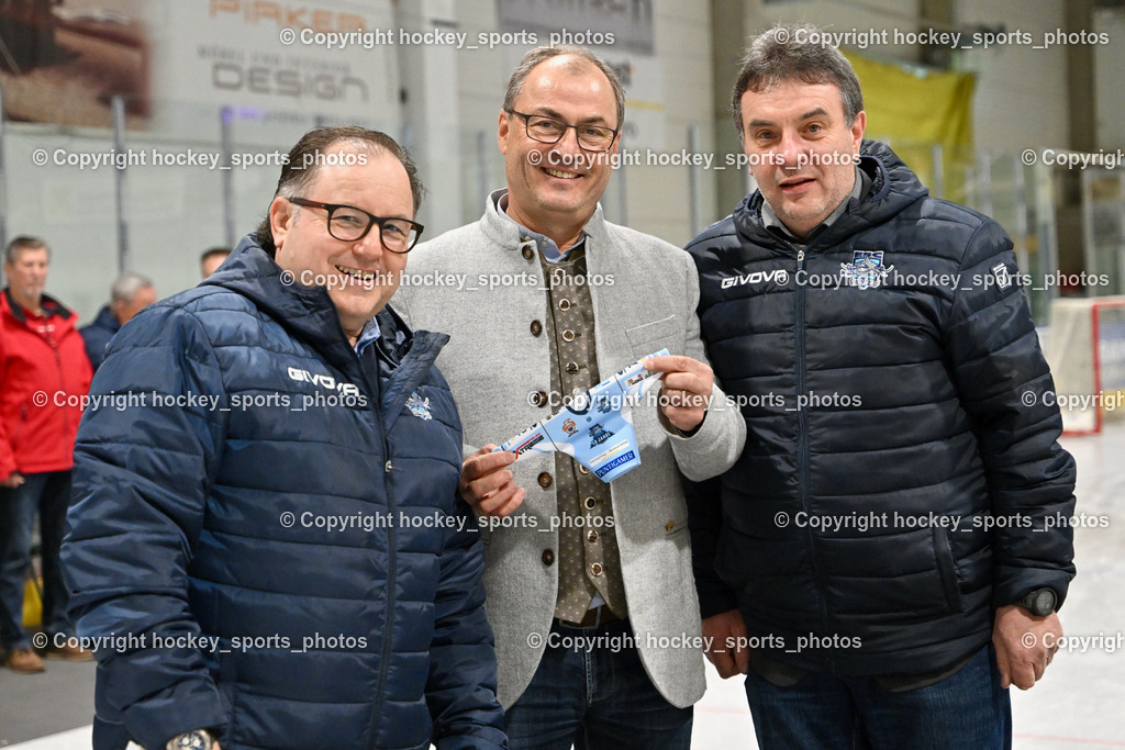 ESC Soccerzone Steindorf 50 Jahr Feier 26.2.2023 | Sportlicher Leiter ESC Steindorf, Bürgermeister Steindorf Georg Kavalar, Obmann ESC Steindorf Hans Tschernutter
