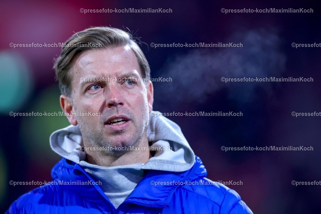 Due17012501007 | 17.01.2025, Fußball, Fortuna Düsseldorf - SV Darmstadt 98, 2.. Fußball Bundesliga, 18. Spieltag, Merkur Spiel-Arena, Saison 2024 2025: Cheftrainer Florian Kohfeldt (SV Darmstadt)DFB regulations prohibit any use of photographs as image sequences and or quasi-video.