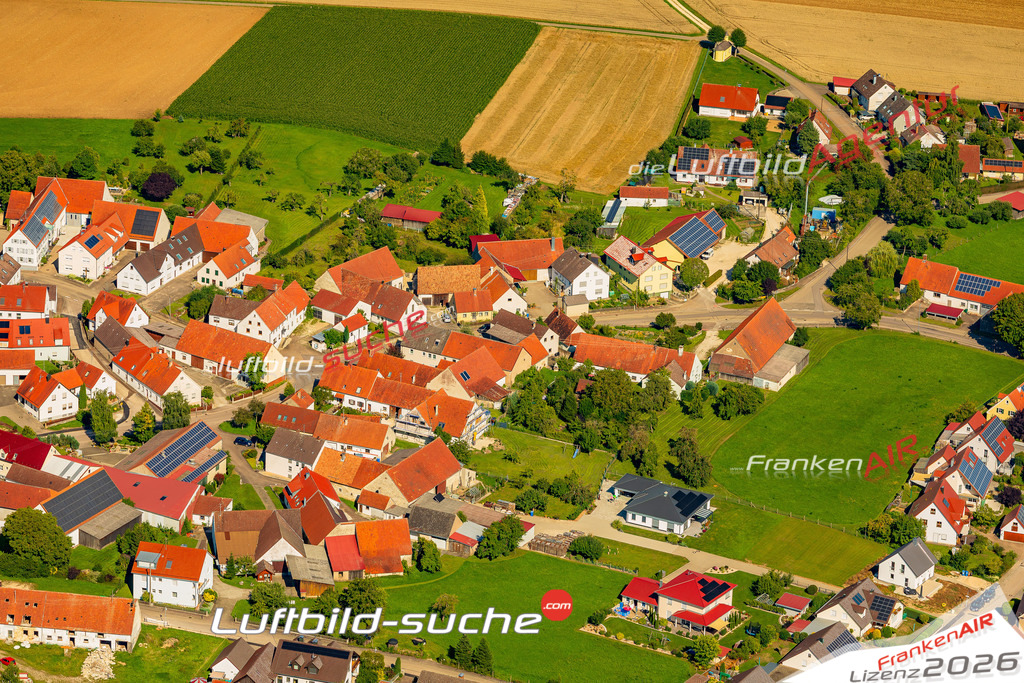 Klassische Luftaufnahme ohne Drohne zeigt:Bollstadt bei Amerdingen - Die Luftbildaufnahme wurde 2025 vom UL-Flugzeug heraus erstellt ( keine Drohne ) - Hochauflösende Luftaufnahme -Nicht vergleichbar mit Google Maps oder Satelittenbilder- Die Geschenkidee !Mit Lizenz und Bildrechte bestellbar