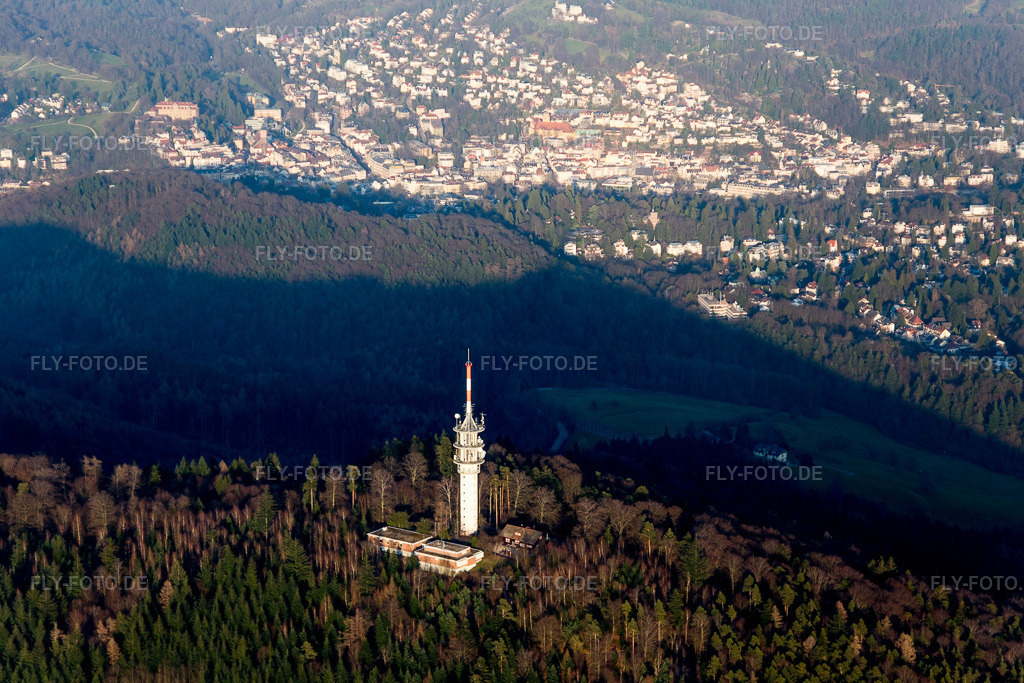 Luftbild: Fremersbergturm in Baden-Baden im Bundesland Baden-Württemberg in Deutschland. Foto: IMG_097748.jpg vom 16.03.2017 durch Werner Riehm/FLY-FOTO.de