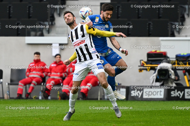 AUT, Admiral Bundesliga, LASK Linz vs SK Sturm Graz | 09.04.2023, Raiffeisen Arena Linz, AUT, Admiral Bundesliga, LASK Linz vs SK Sturm Graz, im Bild Rene Renner (Lask) vs Otari Kiteishvili (Sturm Graz)


// Admiral Bundesliga Match between LASK Linz and SK Sturm Graz in Linz, Austria on 2023/04/09
