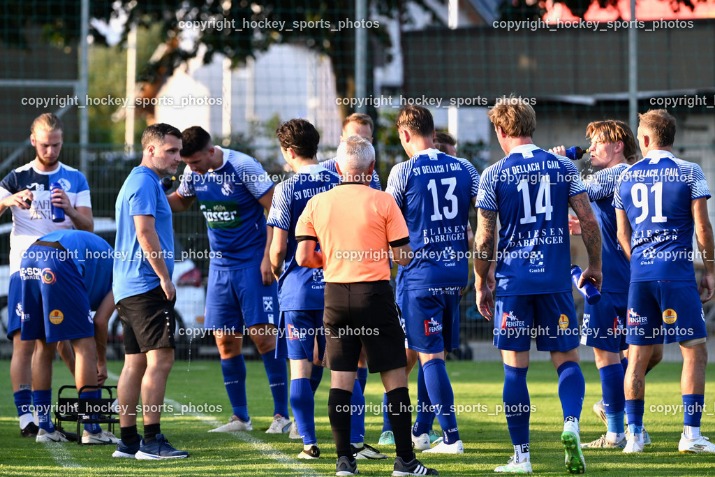 SAK vs. SV Dellach Gail | SV Dellach Gail Mannschaft, SAK vs. SV Dellach Gail, SAK vs. SV Dellach Gail am 14.08.2025 in Klagenfurt (Sportpark Welzenegg), Austria, (Photo by Bernd Stefan)