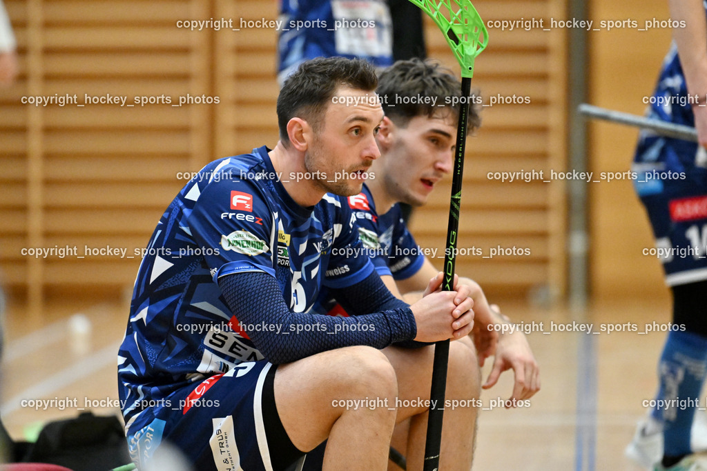 VSV Unihockey  vs. FBK Loka  | #5 Michael Kanduth VSV Unihockey, VSV Unihockey  vs. FBK Loka , VSV Unihockey  vs. FBK Loka  am 25.01.2026 in Villach (Ballspielhalle St. Martin), Austria, (Photo by Bernd Stefan)