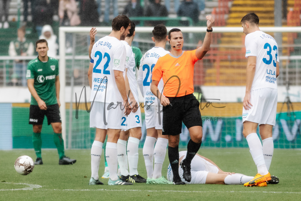 Regionalliga West, Saison 2022/2023, 13. Spieltag: SC Preußen Münster - 1. FC Düren | Regionalliga West, Saison 2022/2023, 13. Spieltag: SC Preußen Münster - 1. FC Düren am 22.10.2022 in Münster (Preußenstadion), Deutschland, Foto: sportfotografie.ms | Markus Paletta - Realisiert mit Pictrs.com