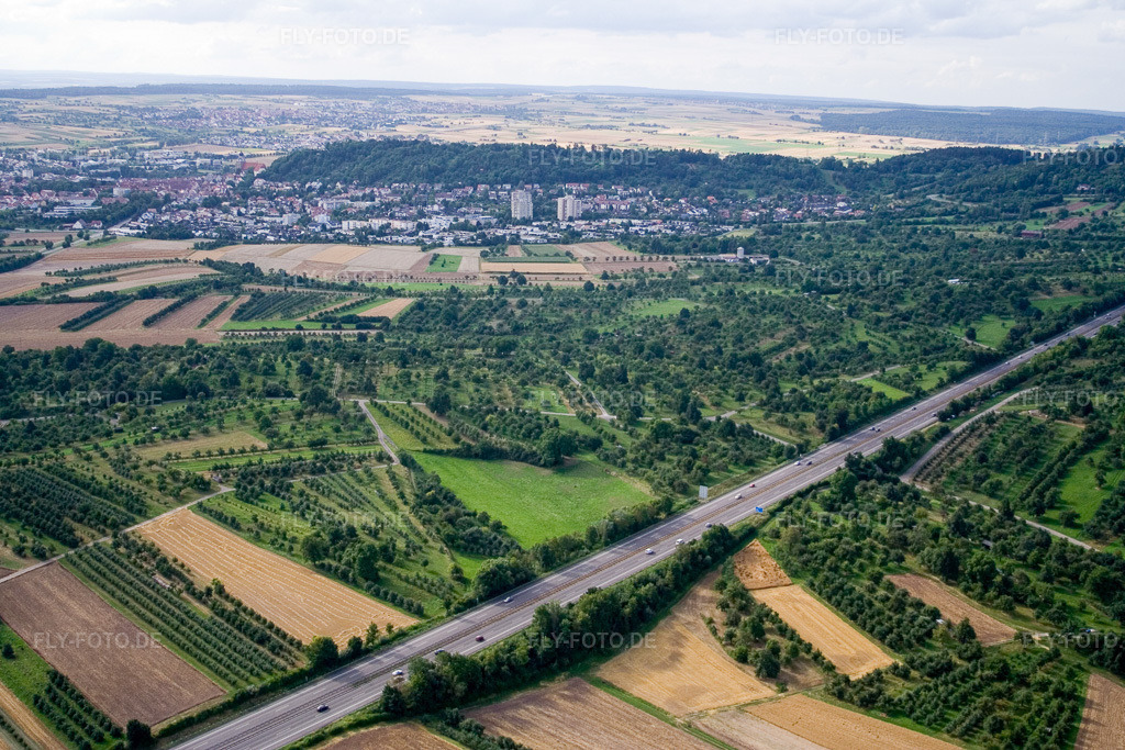 Luftbild: Autobahnausfahrt A81 im Ortsteil Gültstein in Herrenberg im Bundesland Baden-Württemberg in Deutschland. Foto: IMG_12202.jpg vom 02.08.2008 durch Werner Riehm/FLY-FOTO.de