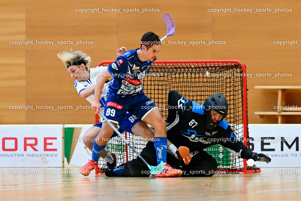 VSV Unihockey vs. Dunai Krokodilok 9.9.2023 | #87 Timmo Taurer, #89 Robert Rauter, #88 Tihamér Simon