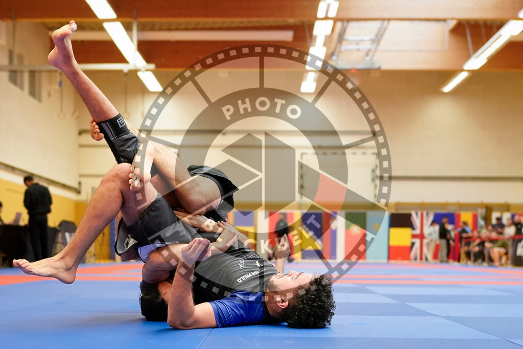 20240203PBB09150 | Fighters compete during the Brazilian Jiu-Jitsu Championship of the AJP Tour in Maintal by Frankfurt am Main, Germany, on February 2, 2024.