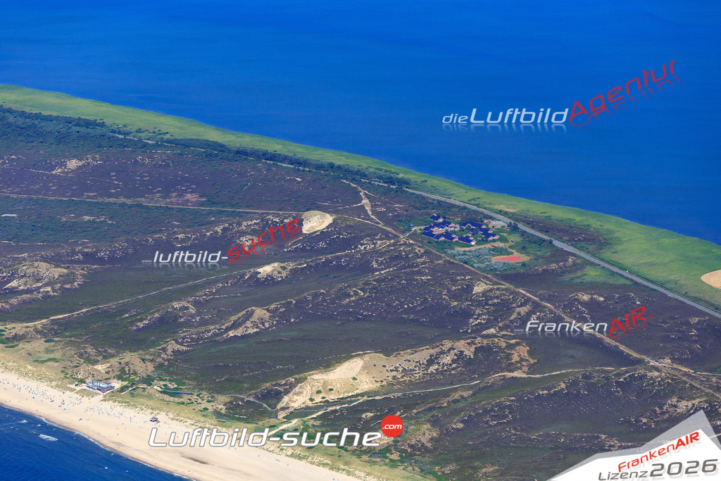 Die Luftbildaufnahme Kampen - Sylt wurde 2018 mittels Flugzeug (keine Drohne) erstellt. Perfekte Schärfe und Druck- Auflösung- Garantiert!