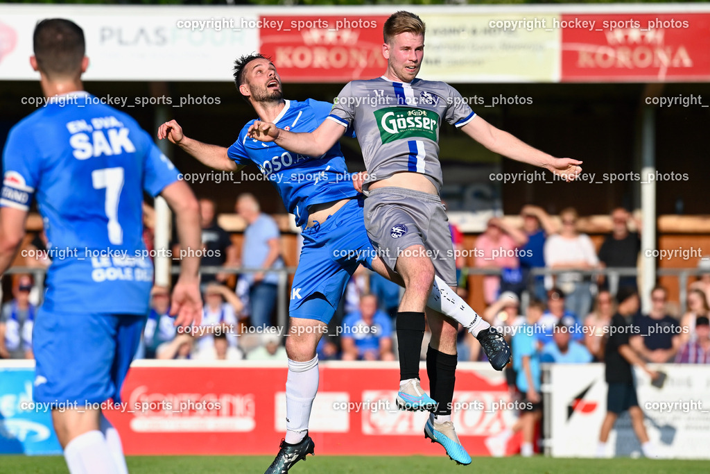 SAK vs. SV Dellach Gail 17.6.2023 | #17 Patrick Lausegger, #17 Filip Skerl
