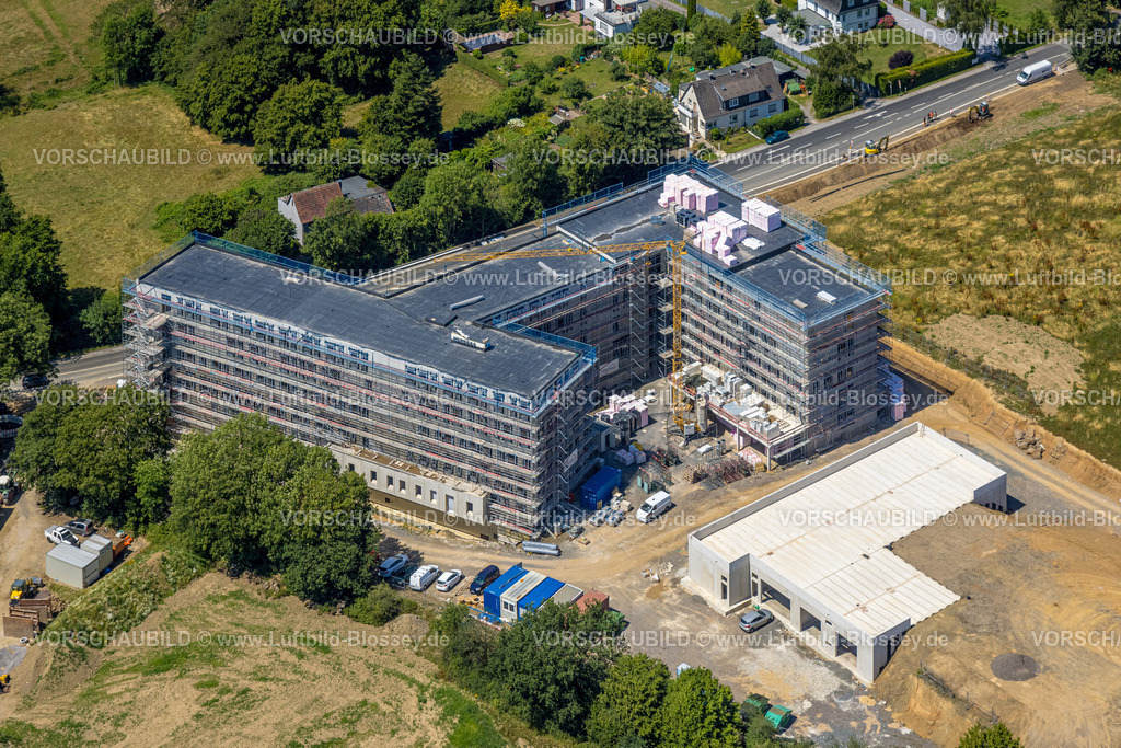 Schwelm230709130 | Luftbild, Baustelle mit Neubau Gefahrenabwehrzentrum Polizei Hauptquartier, Strückerberger Straße, Büttenberg, Ennepetal, Ruhrgebiet, Nordrhein-Westfalen, Deutschland