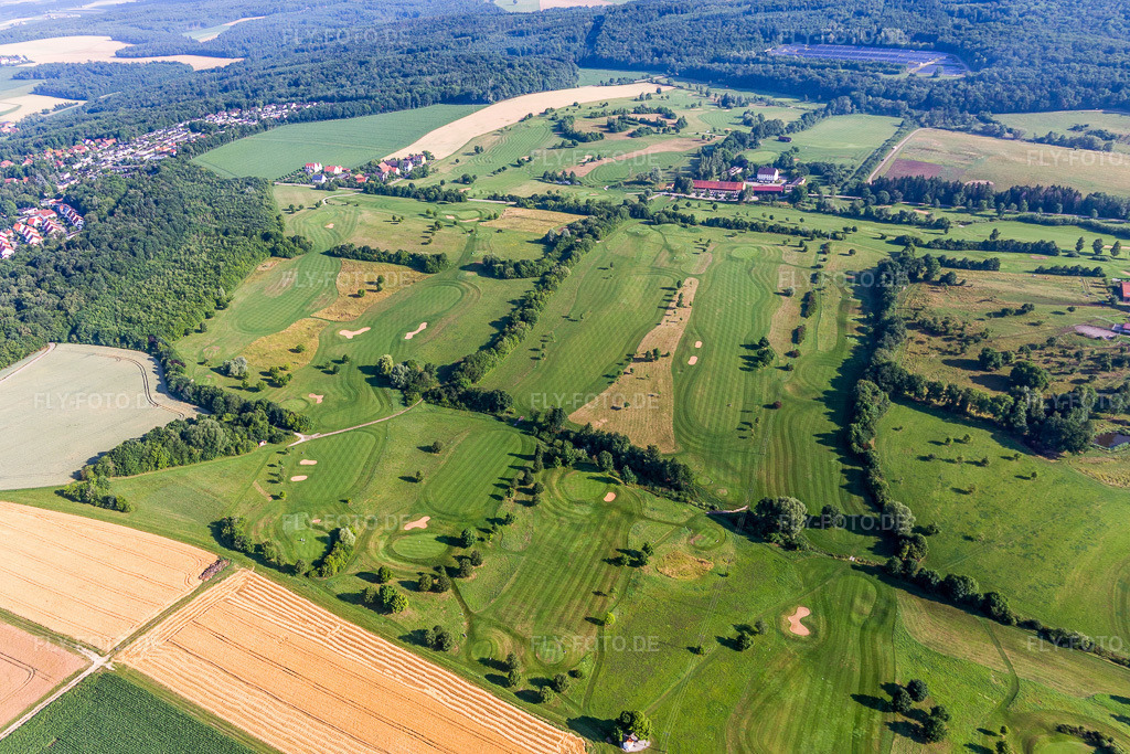 Luftbild: Golfclub Donauwörth Gut Lederstatt in Donauwörth im Bundesland Bayern in Deutschland. Foto: IMG_101758.jpg vom 08.07.2017 durch Werner Riehm/FLY-FOTO.de