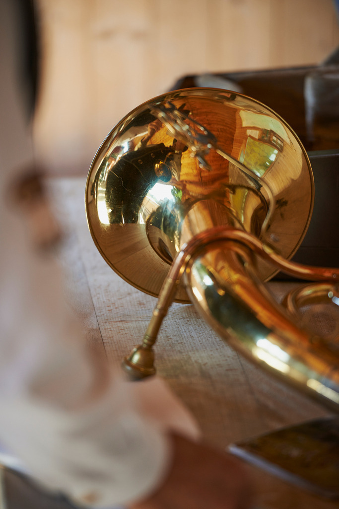 Alptag in Schwarzenberg | Schwarzenberg, Austria - September 08, 2015: Alptag in Schwarzenberg; Detail eines Musikinstrumentes. - Realisiert mit Pictrs.com