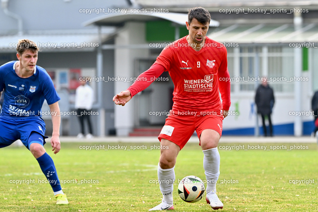 KAC 1909 vs. Union Matrei | #9 Mihret Topcagic KAC 1909, #27 Hannes Wibmer Union Matrei, KAC 1909 vs. Union Matrei, KAC 1909 vs. Union Matrei am 21.03.2026 in Klagenfurt (Sportplatz KAC), Austria, (Photo by Bernd Stefan)