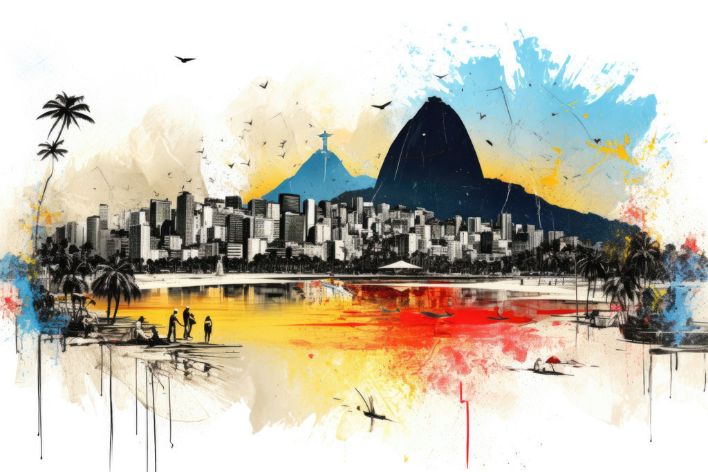 2307134 - Rio de Janeiro | Bestellen Sie dieses moderne Rio-Wandbild als Kunstdruck auf Leinwand, Acrylglas, Alu-Dibond, Akustikbild oder als Poster.