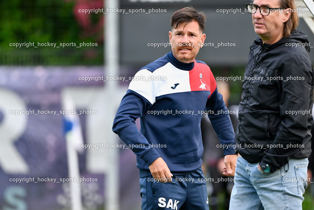 SAK vs. SV Spittal Drau 1921 | Asisstentcoach SAK Simon Sadnek, Headcoach SAK Richard Huber, SAK vs. SV Spittal Drau 1921, SAK vs. SV Spittal Drau 1921 am 23.05.2025 in Klagenfurt (Sportpark Welzenegg), Austria, (Photo by Bernd Stefan)