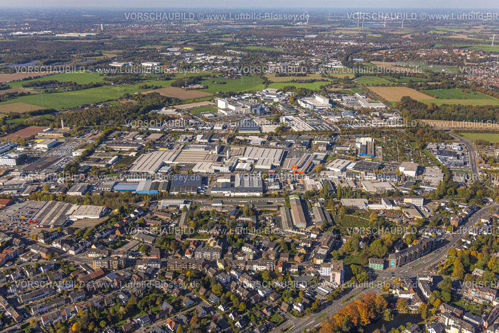 Moers221004263 | Luftbild, Gewerbegebiet Hülsdonk, Moers-Hülsdonk, Moers, Ruhrgebiet, Nordrhein-Westfalen, Deutschland