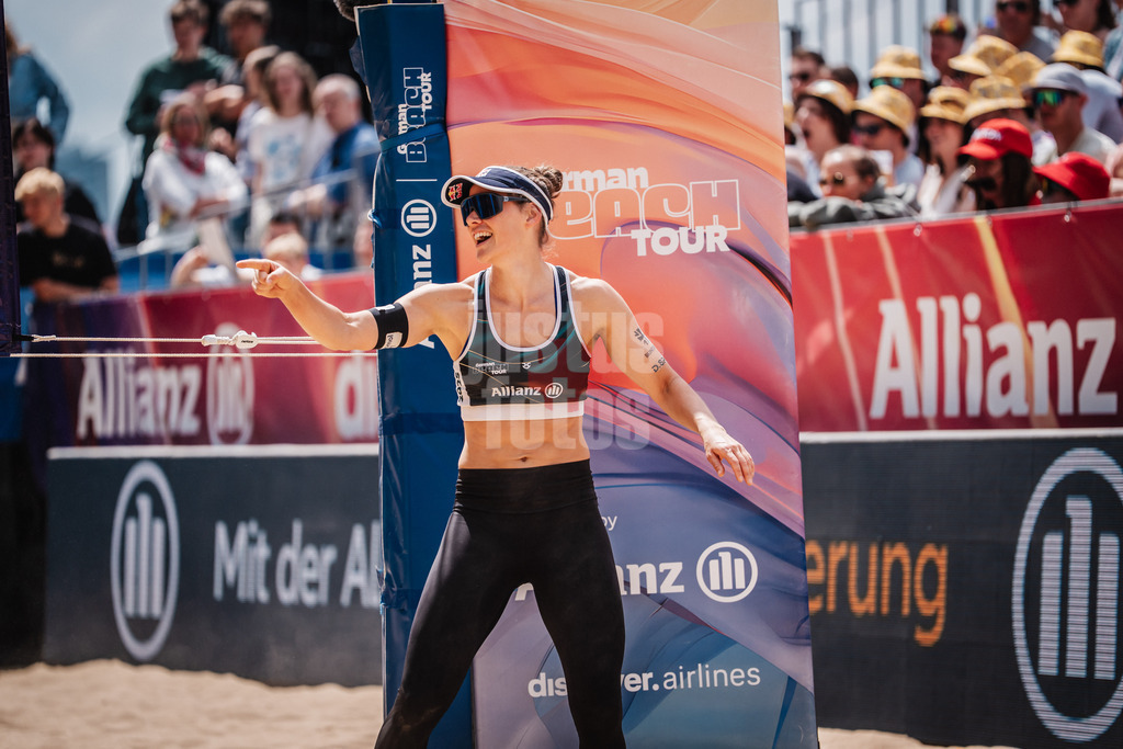 Beachvolleyball | Frauen | Allianz German Beach Tour 2025 | Tourstop Düsseldorf | 17.05.2025 | Cinja Tillmann jubelt
