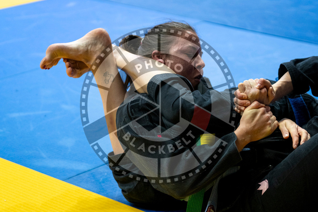 20240121PBB5220-2 | Fighters compete during the second day of the IBJJF European Championship in Paris, France, on January 21, 2024.