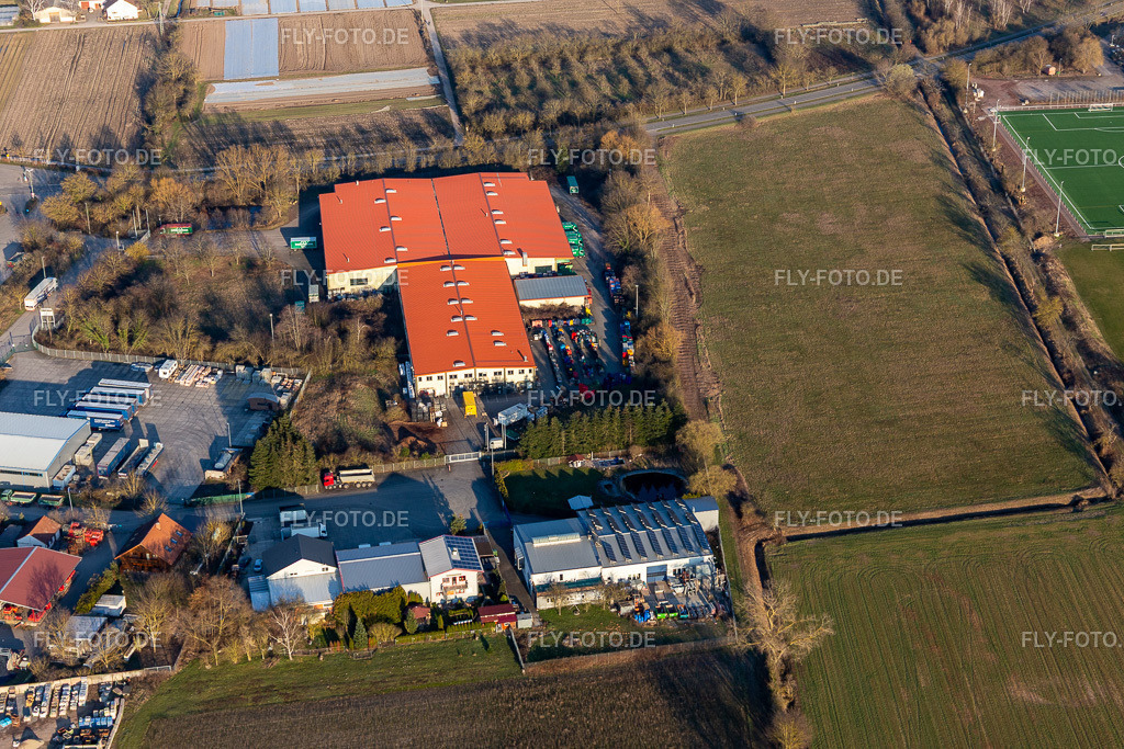 Gewerbegebiet In der Sauheide, Bührmann Weine | Luftbild: Gewerbegebiet In der Sauheide, Bührmann Weine in Zeiskam im Bundesland Rheinland-Pfalz in Deutschland. Foto: IMG_126099.jpg vom 07.03.2021 durch ©2025 Werner Riehm fly-foto.de/copyright - Realisiert mit Pictrs.com
