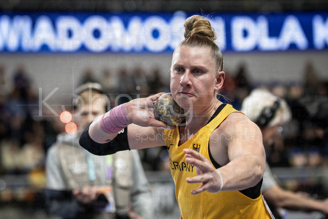 World Athletics Indoor Championships Kujawy Pomorze 26, 20.03.2026 | TORUN, POLAND - MARCH 20:  Katharina MAISCH (GER) competes in the women's shot put during the World Athletics Indoor Championships Kujawy Pomorze 26 on day 1 / session 2 at Kujawsko-Pomorska Arena Torun on March 20, 2026 in Torun, Poland. 