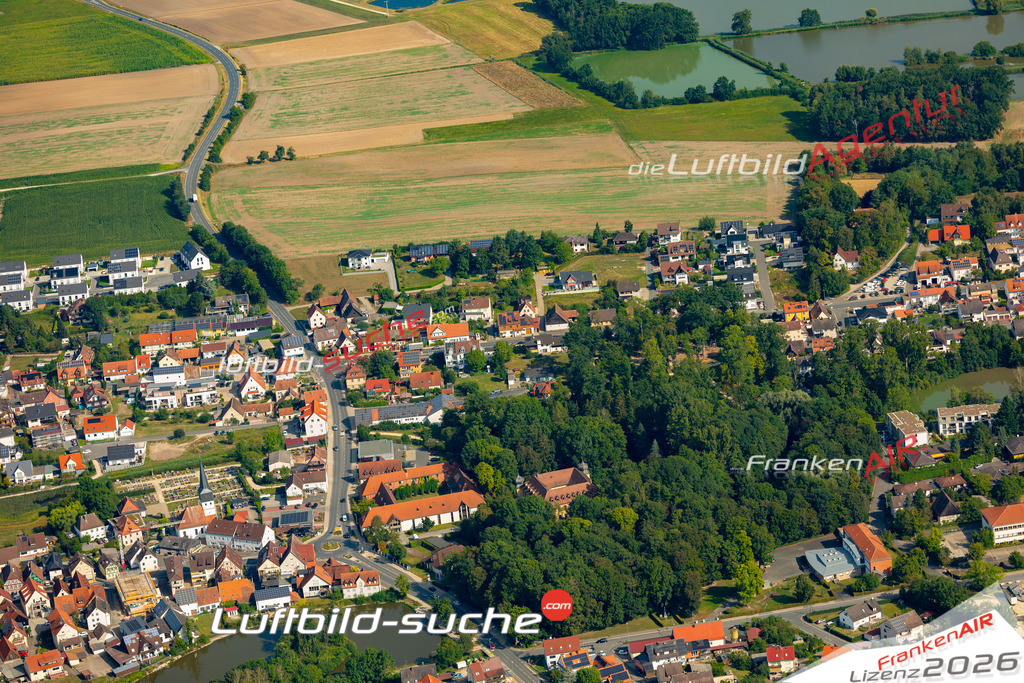 Das Luftbild zeigt :  Weisendorf - Die Luftaufnahme wurde 2024 vom UL-Flugzeug aus erstellt ( keine Drohne ) - Hochauflösende Luftaufnahme - Für grossformatige Ausdrucke geeignet. Die Geschenkidee !Mit Lizenz und Bildrechte bestellbar