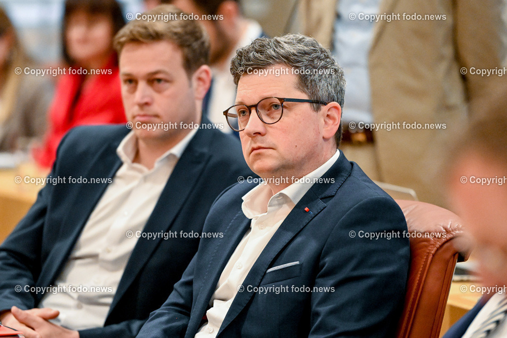 Landhaus Linz_ Promenade_ Landtagssitzung_ 20.04.2023-58 | 20.04.2023, Landhaus Linz AUT, Promenade, Landtagssitzung, im Bild LR Michael Lindner (SP)