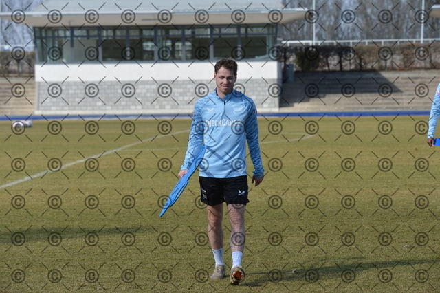 RGE_8320 | Hertha BSC, 2.Bundesliga, Herren, Training auf dem Hanns-Braun-Platz, Saison 2025/26, Leon Jensen ( Hertha BSC ),  11.03. 2026, Fotograf: Ralf Gebhardt - Realisiert mit Pictrs.com