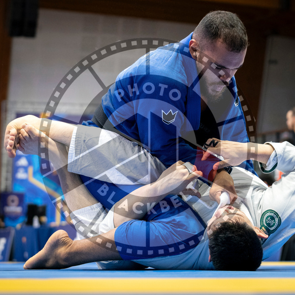 20240126PBB0065 | Fighters compete during the Brazilian Jiu-Jitsu European Championship of the IBJJF in Paris, France, on January 26, 2024.