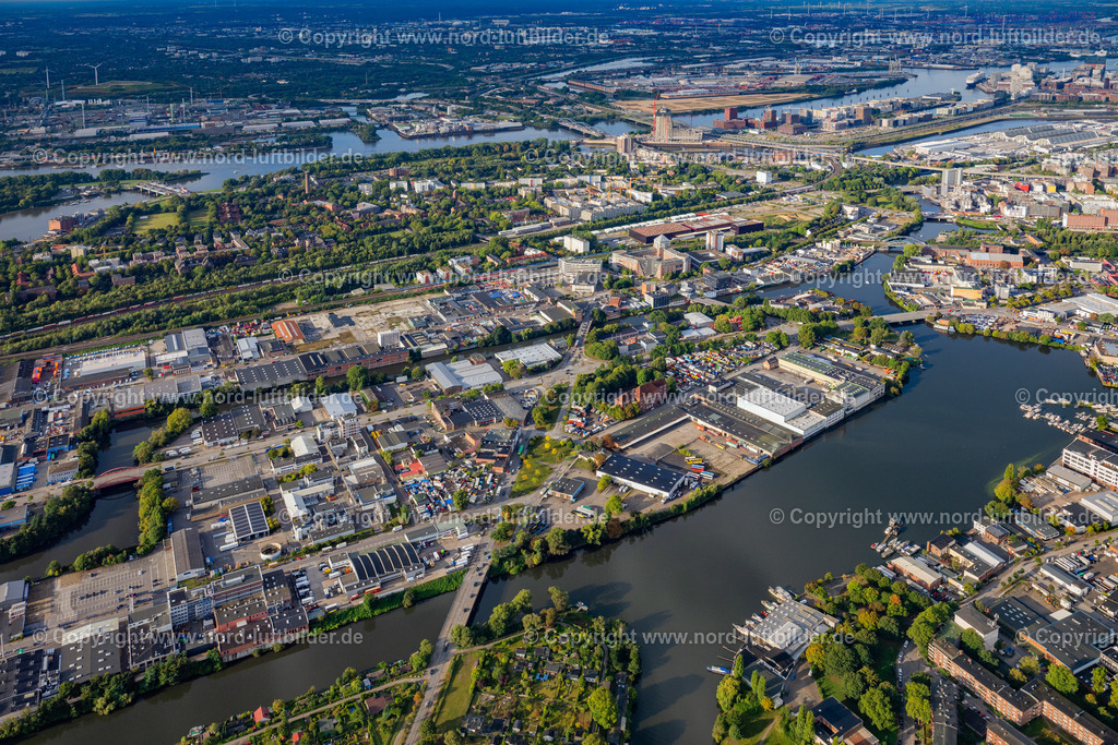 Hamburg_Rothenburgsort_ELS_7122_200925 | HAMBURG 20.09.2025 Industrie- und Gewerbegebiet " Großmannstraße " an der Straße Bullenhuser Damm in Hamburg, Deutschland. // Industrial and commercial area " Grossmannstrasse " on street Bullenhuser Damm in Hamburg, Germany. Foto: Martin Elsen