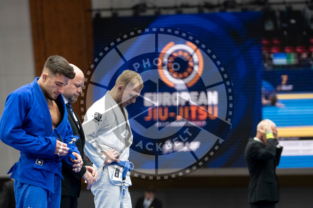 20240121PBB5504 | Fighters compete during the second day of the IBJJF European Championship in Paris, France, on January 21, 2024.