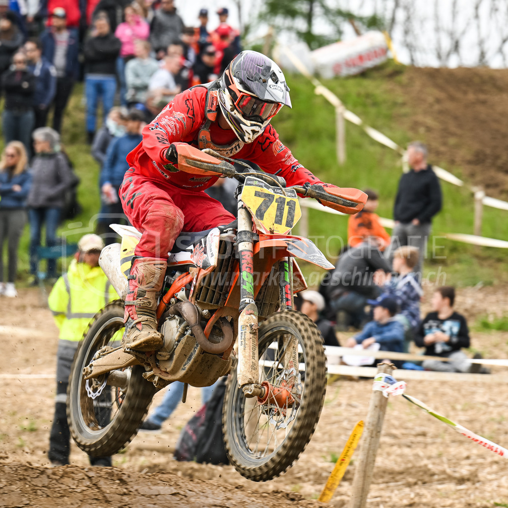 Motocross Schlatt bei Winterthur - 30. April 2023 | #711 Wirth Luca aus Au (CH) auf KTM in der Kategorie ProRace Serie am Motocross Schlatt bei Winterthur, 30. April 2023. 
Instagram: @mx_schlatt | @mc_wila | @sam_schweiz
Bild: Sportfotografie Markus Aeschimann | www.markus-aeschimann.ch - Realisiert mit Pictrs.com