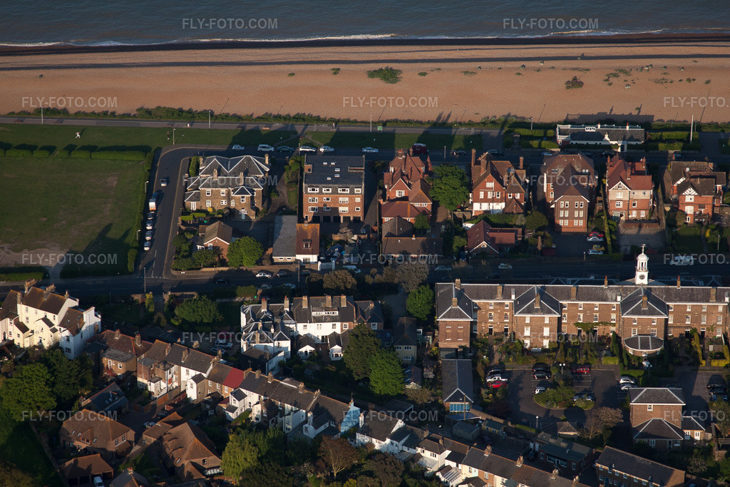 Aerial view: View of the town in Deal in the state England, Great Britain.Photo: IMG_50775.jpg taken on 05/27/2012 by Werner Riehm/FLY-FOTO.comResolution of the original: 4752 x 3168 px