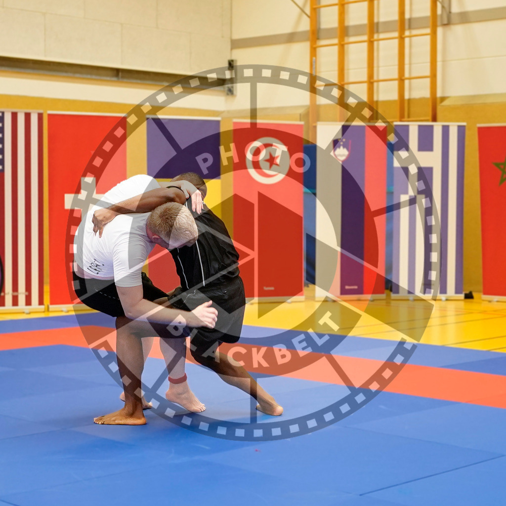 20240203PBB09899 | Fighters compete during the Brazilian Jiu-Jitsu Championship of the AJP Tour in Maintal by Frankfurt am Main, Germany, on February 2, 2024.
