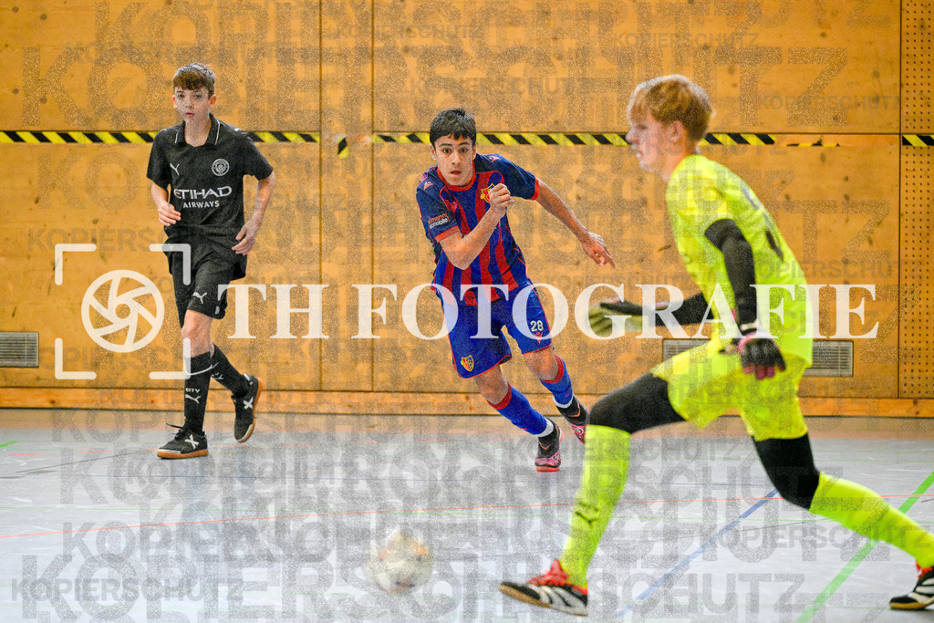 GER, Manchester City - FC Basel, Fussball, U14 Hallenturnier, PS-Immo-Cup 2026, 18.01.2026 | City, FC Basel