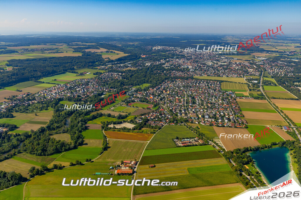 Das Luftbild zeigt :  Emmering - Die Luftaufnahme wurde 2024 vom UL-Flugzeug aus erstellt ( keine Drohne ) - Hochauflösende Luftaufnahme - Für grossformatige Ausdrucke geeignet. Die Geschenkidee !Mit Lizenz und Bildrechte bestellbar