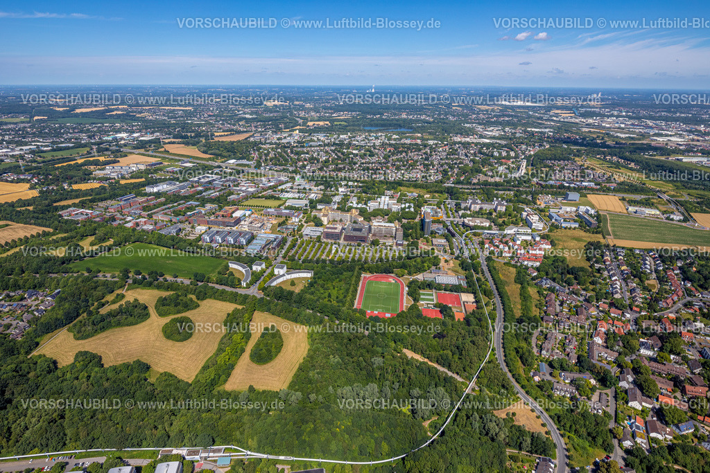 Dortmund220705686 | Luftbild, Technische Universität Dortmund mit Baustelle für das For­schungs­zen­trum CALEDO, Campus Nord, Eichlinghofen, Dortmund, Ruhrgebiet, Nordrhein-Westfalen, Deutschland