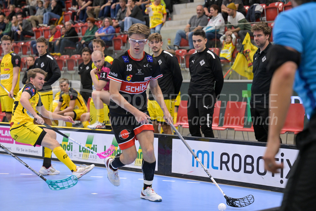 HC Rychenberg vs UHC Uster - 14. October 2022 | HC Rychenberg vs UHC Uster
AXA Arena, Winterthur
Claudio Schmid (#13 UHC Uster)
Bild: Sportfotografie Markus Aeschimann | www.markus-aeschimann.ch - Realisiert mit Pictrs.com