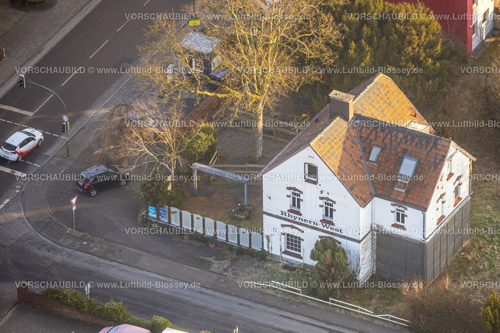 Hamm250200481Rhynern | Luftbild, altes Bahnhofsgebäude Kleinbahnhof Rhynern-West, geplante Bezirksbibliothek und Bürgertreff Fenne, Stadtbezirk Rhynern, Hamm, Ruhrgebiet, Nordrhein-Westfalen, Deutschland