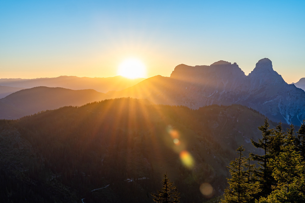 Sonnenuntergang im Gesäuse | walter-wagner-fotografie