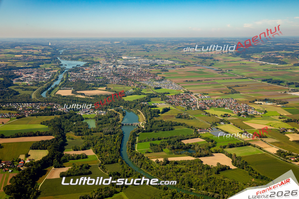 Das Luftbild zeigt : Isar Gottfrieding - Die Luftaufnahme wurde 2023 vom UL-Flugzeug aus erstellt ( keine Drohne ) - Hochauflösende Luftaufnahme - Für grossformatige Ausdrucke geeignet. Die Geschenkidee !Mit Lizenz und Bildrechte bestellbar