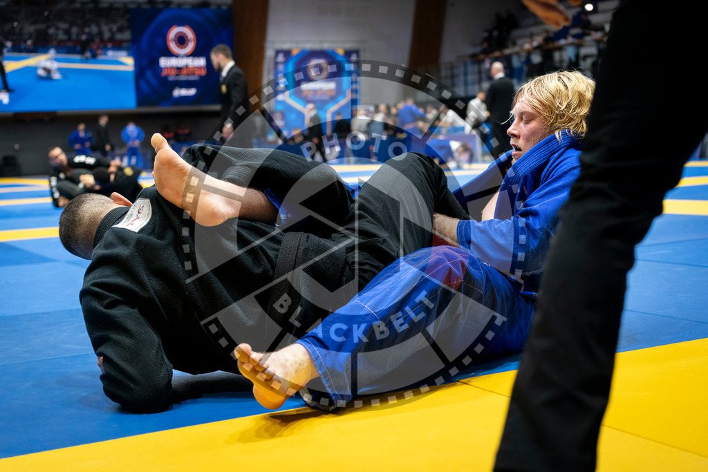 20240126PBB0174 | Fighters compete during the Brazilian Jiu-Jitsu European Championship of the IBJJF in Paris, France, on January 26, 2024.