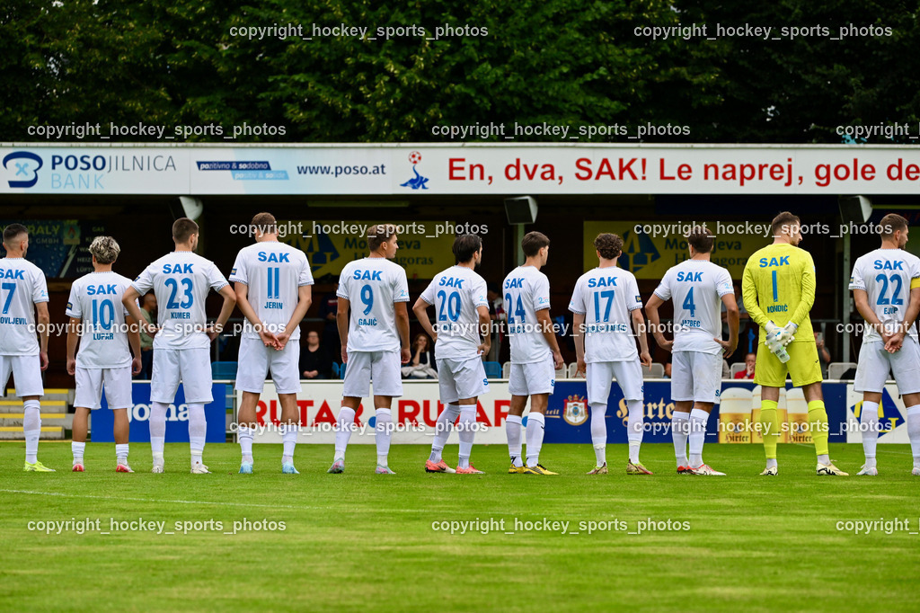 SAK vs. ATUS Ferlach | SAK Mannschaft, SAK vs. ATUS Ferlach, SAK vs. ATUS Ferlach am 01.08.2025 in Klagenfurt (Sportpark Welzenegg), Austria, (Photo by Bernd Stefan)